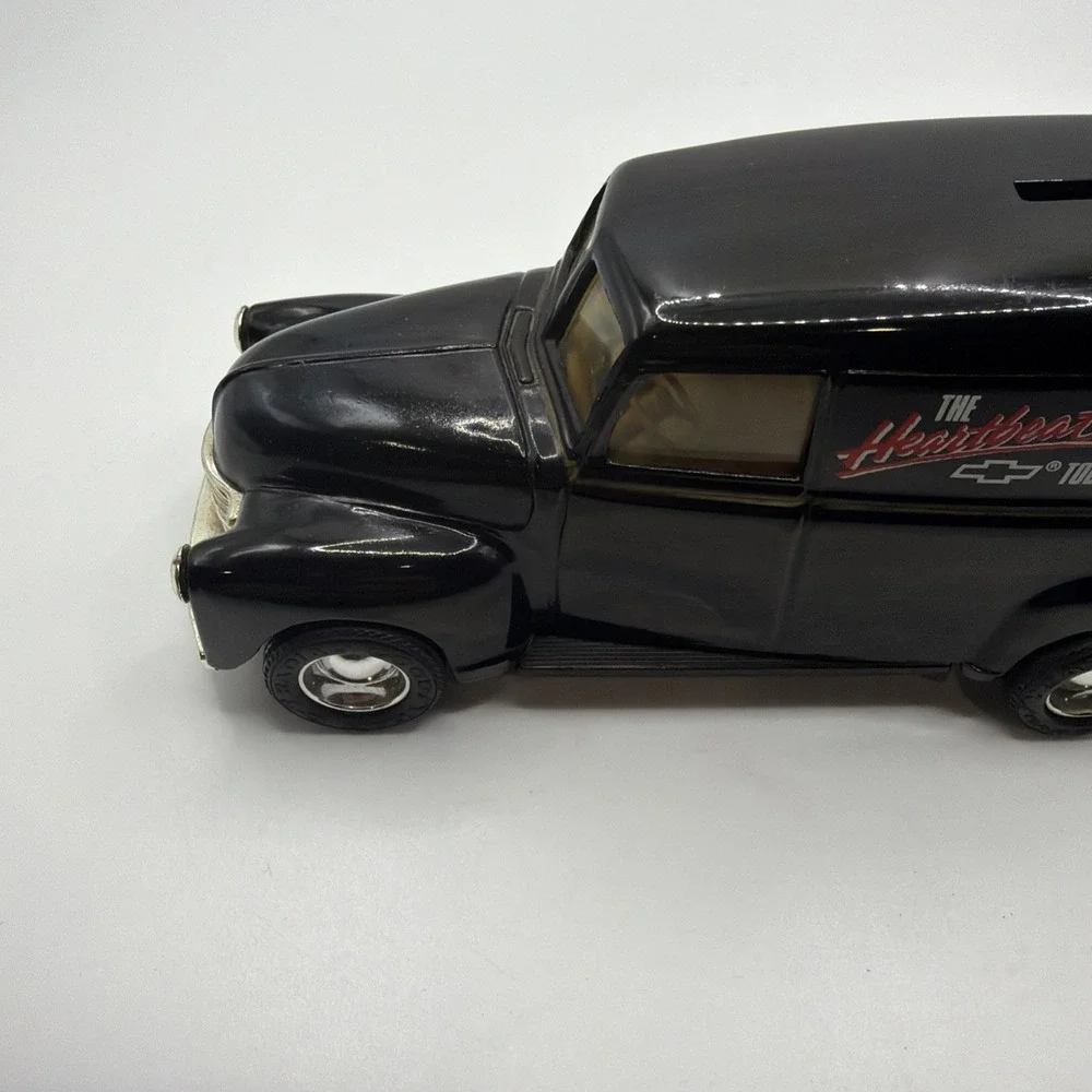 VINTAGE ERTL Chevrolet 1950 Panel Truck Bank Heartbeat of America Black‎ 1:25
